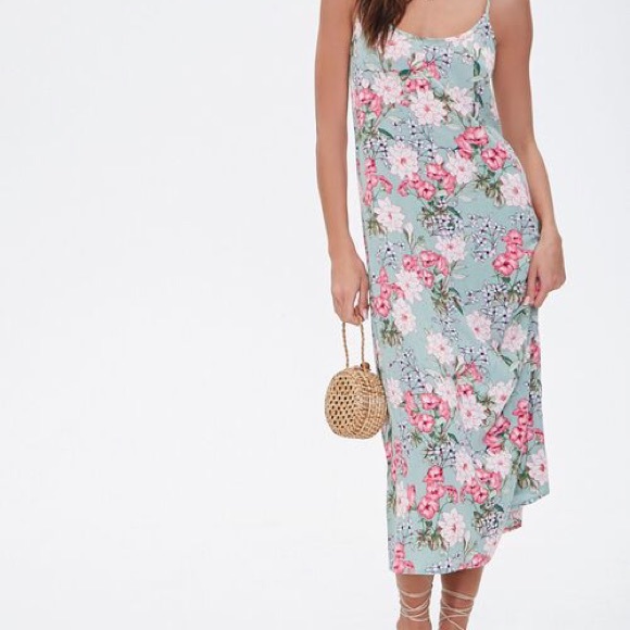 NWT Forever 21 Sage Maxi Dress - Picture 1 of 6